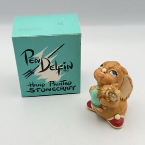 Pendelfin Rabbit Figurine "Honey (Red)" in Original Box Made in England